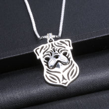 Cute Pug Dog Pendant Necklace